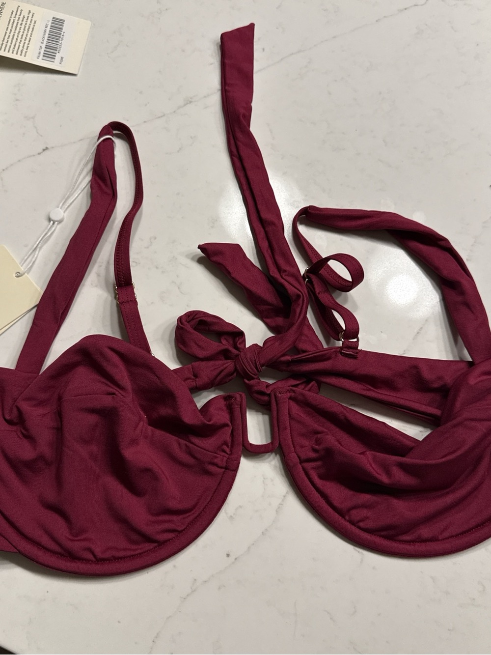 Monday Swimwear Cala Roja Top in Fig - Picture 2 of 3